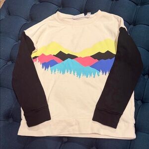 Colorful Mountain Graphic Sweatshirt (LR)